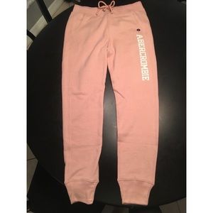 Abercrombie & Fitch light pink sweat pants.